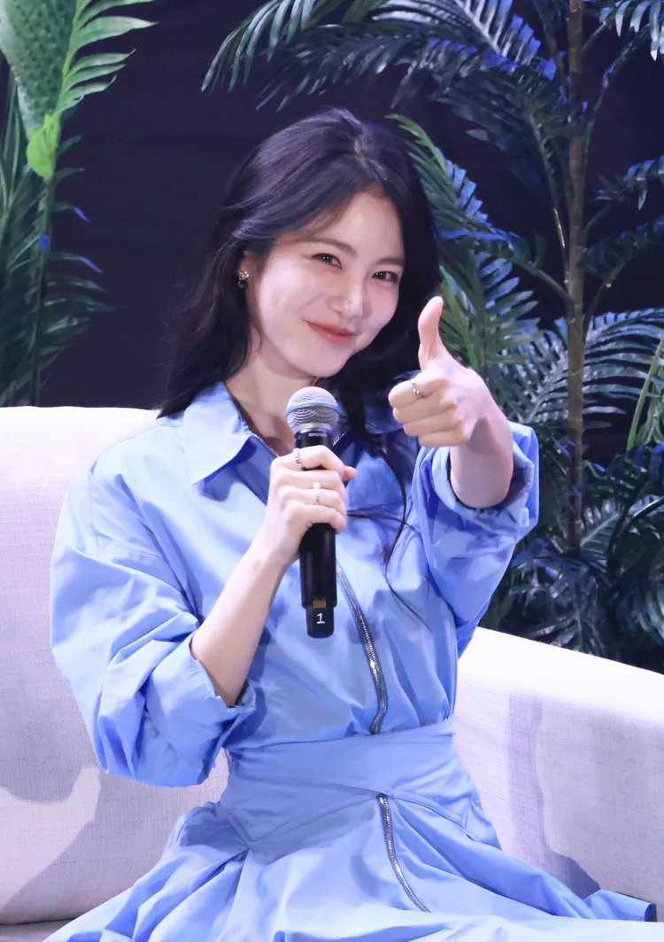 辛叡恩表示能見到粉絲很幸福。彭欣偉攝