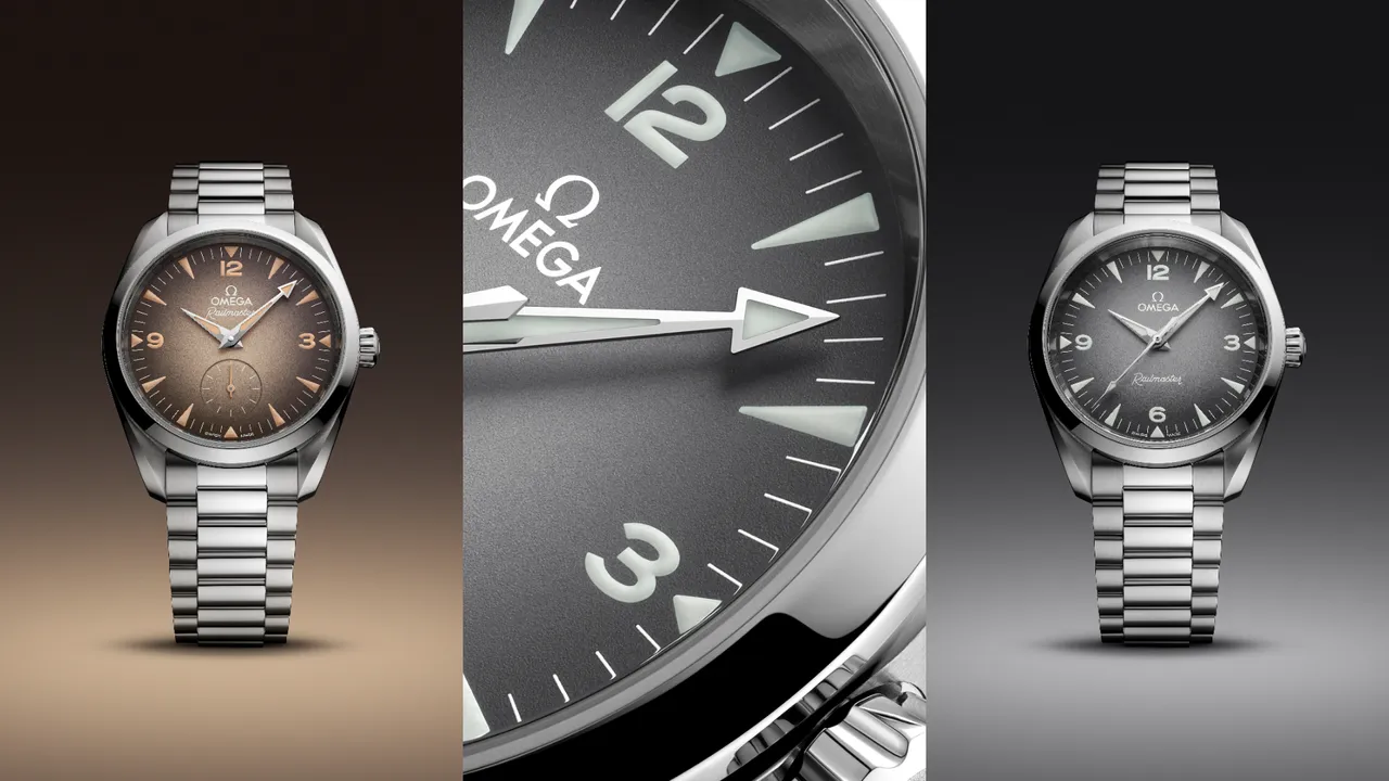 OMEGA Railmaster鐵霸系列新作。品牌提供