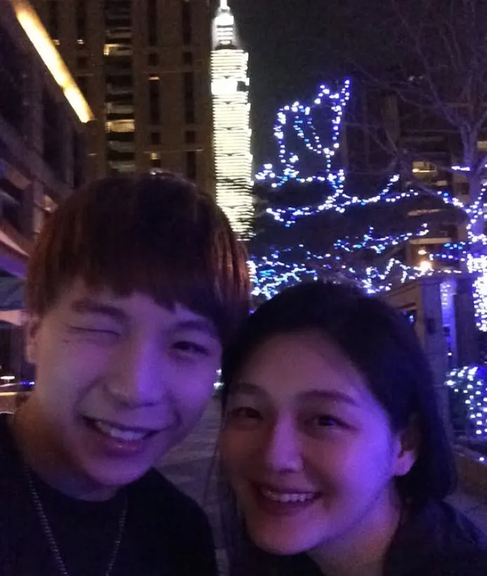 派翠克11年前跨年看完煙火後，驚喜遇見大S。翻攝派翠克IG