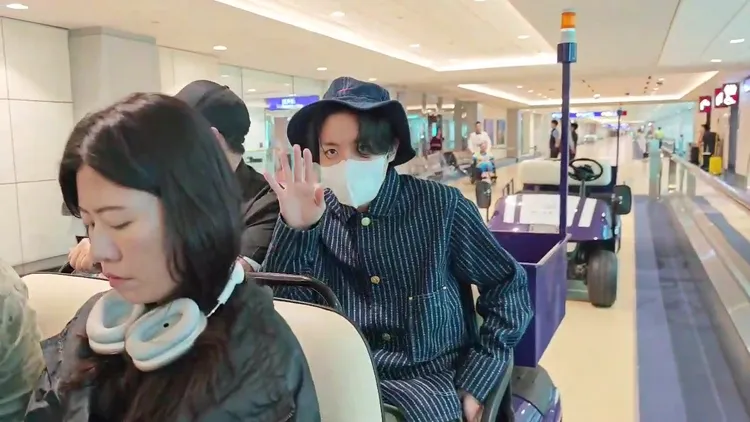 J-HOPE睽違6年半來台。桃園機場聯誼會提供