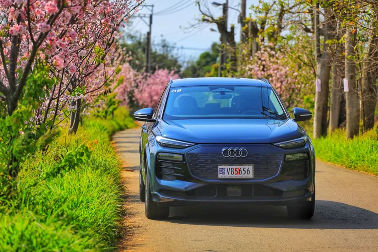 車頭依然保有六角形招牌水箱護罩輪廓，車側鈑件也有明顯肌肉線條，看起來就是一輛「很Audi」的SUV。林浩昇攝