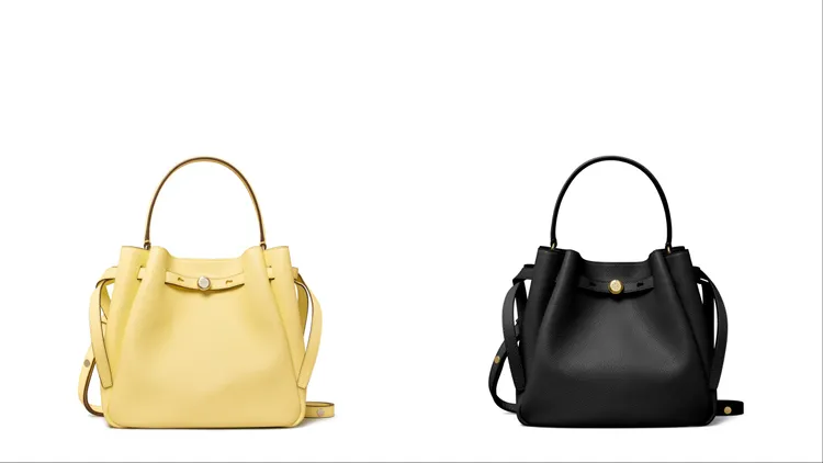 TORY BURCH ROMY水桶包，各1萬8900元。品牌提供