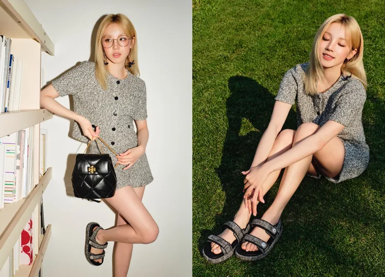 宋雨琦拍攝TORY BURCH 2025早秋系列形象大片。品牌提供