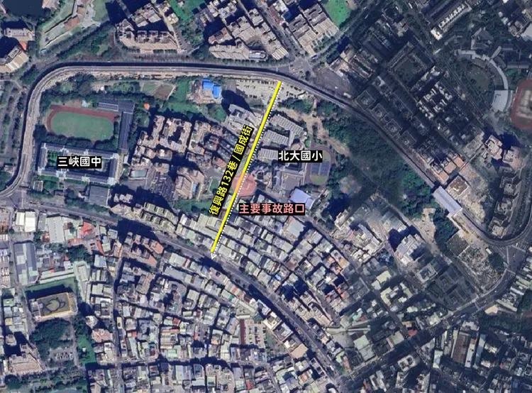 粉專分析三峽車禍路段兩大問題。翻攝「交通×樹林」臉書