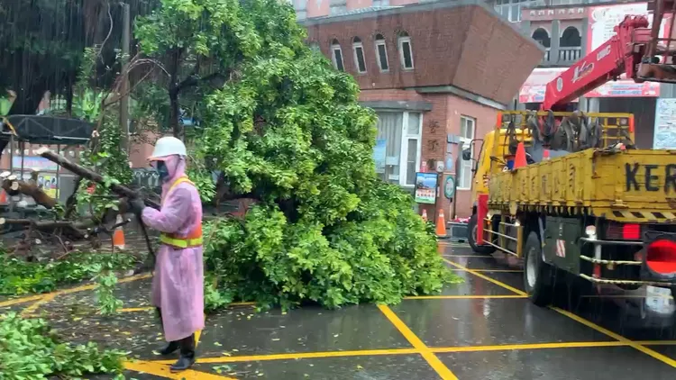 現場清除中。龜山警分局提供