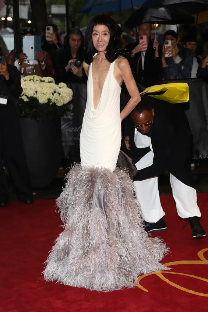 「婚紗女王」Vera Wang瘦到見骨。美聯社