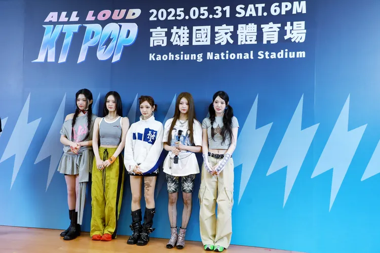 KiiiKiii由KYA（左起）、LEESOL、JIYU、HAUM、SUI組成。陳薇安攝