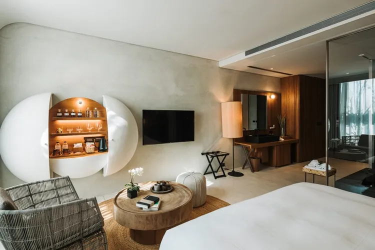 「最美房間獎」由參賽飯店拿出最具特色的房型來一較高下，圖為了了礁溪(大地客房)。業者提供