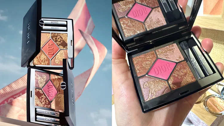Dior經典五色眼影限量版，2850元。品牌提供、張家玲攝