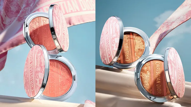 Dior超完美持久亮采餅粉紅約依#004、超完美持久修容餅粉紅約依#032，各2400元。品牌提供