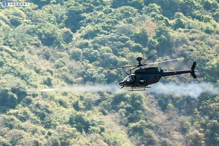 陸軍OH-58D戰搜直升機。中華民國陸軍臉書