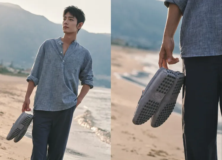 肖戰搭配了TOD’S經典Gommino豆豆鞋。品牌提供