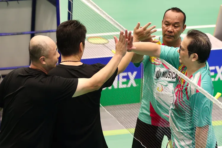 印尼男雙球王組合不敵台灣選手。世壯運提供