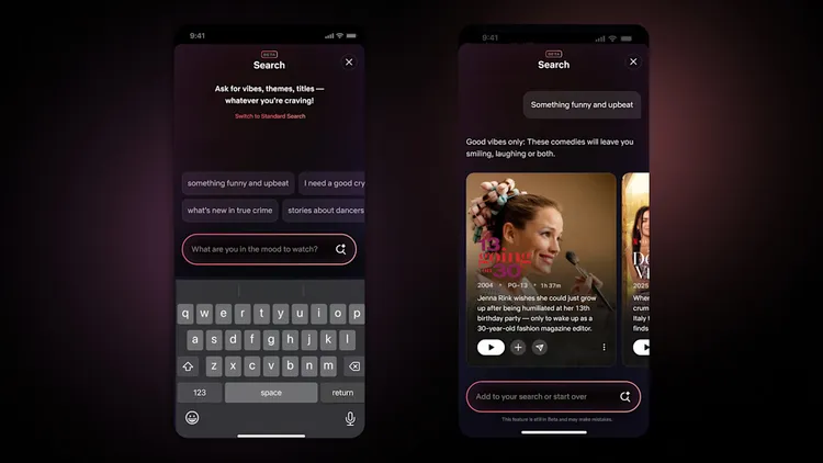 Netflix將在iOS裝置上內測AI聲控搜尋功能。Netflix提供