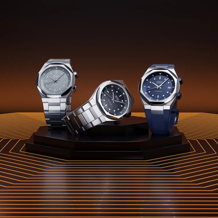 MIDO於今年3月推出Multifort 8 Two Crowns機械錶。品牌提供