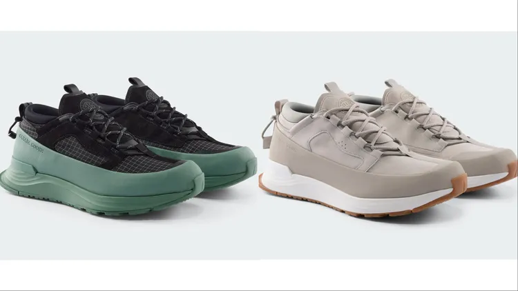 Canada Goose Glacier Trail  Dyneema低筒運動鞋（左）1萬9100元、Glacier Trail低筒運動鞋（右）1萬5600元。品牌提供