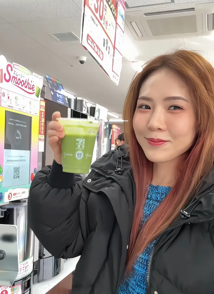 吳申梅每天奔超商喝現打冰沙。放音樂提供