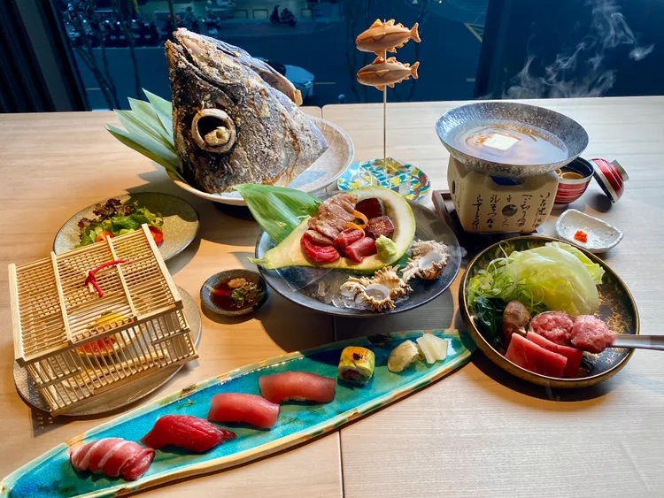 日料餐廳「飛翔」鮪魚季新菜。莊偉祺攝