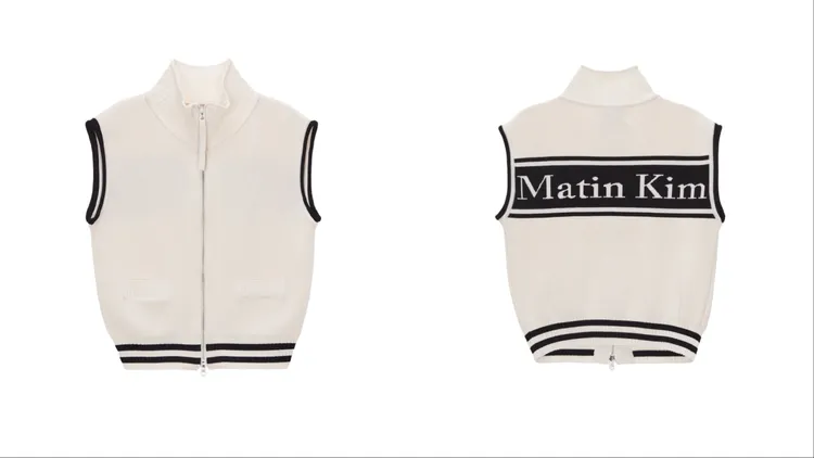 Matin Kim SPELL POINT STRIPE KNIT VEST，4090元。品牌提供