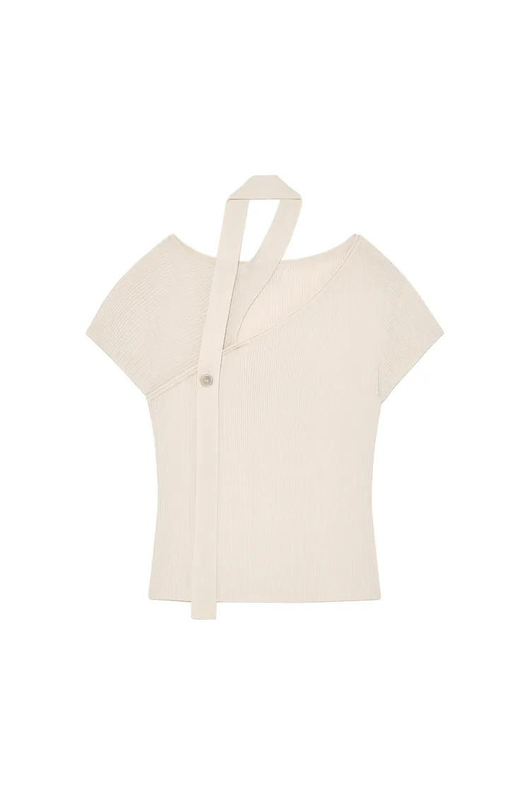 Matin Kim SCARF POINT KNIT TOP，4290元。品牌提供