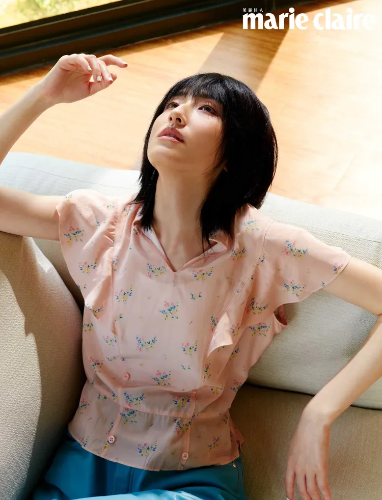 柯佳嬿拍攝《Marie Claire美麗佳人》封面。《Marie Claire美麗佳人》國際中文版提供