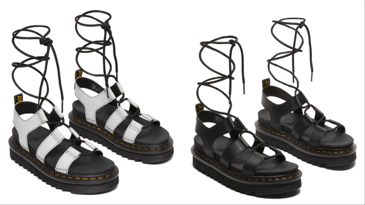 Dr. Martens Zebrilus羅馬涼鞋，各5280元。品牌提供