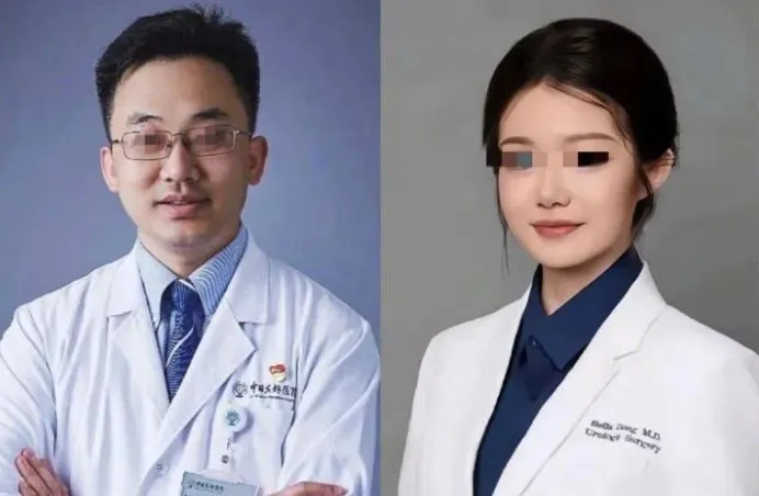 醫生肖飛為護小三董襲瑩暫停手術，棄麻醉中的病人不顧，被開除。翻攝南風窗微博