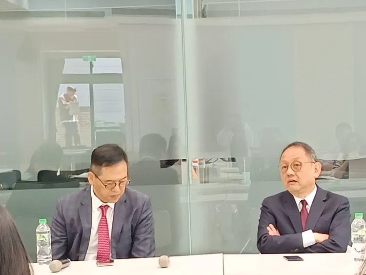 電線電纜線及不鏽鋼大廠華新麗華(1605)今召開114年股東常會，由董事長焦佑倫主持股東會，會後並召開記者會。許麗珍攝