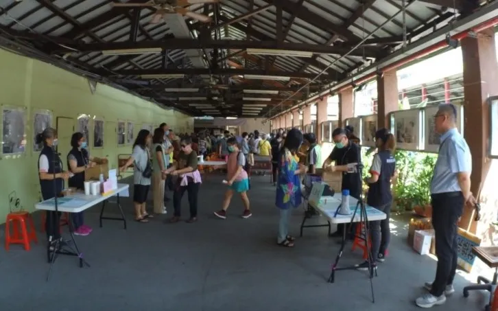 第二市場加開第二兌換窗口，加速物調券兌換流程。市府提供