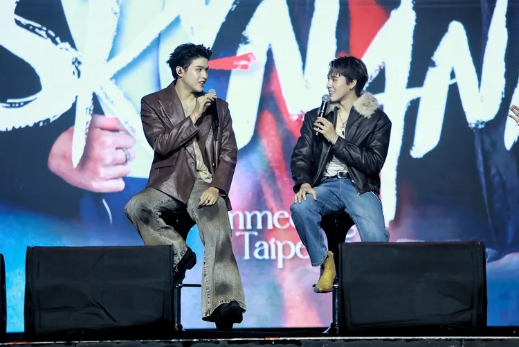 Sky（左）、Nani撂中文「你知道我的缺點是什麼嗎？是缺點你！」互撩。D-SHOW提供