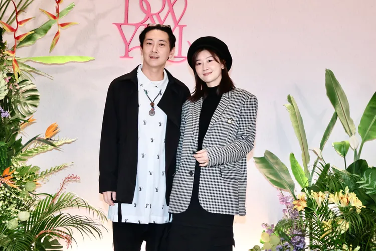 施名帥和朱芷瑩開心出席婚禮。莊宗達攝