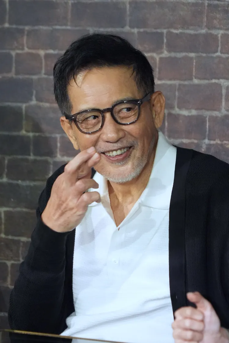 秦漢分享保持年輕的秘訣。攝影中心攝