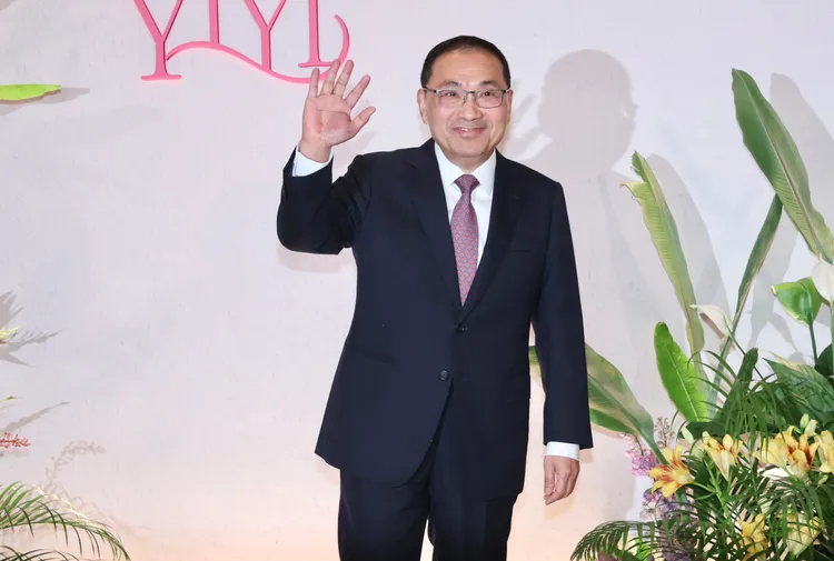 新北市長侯友宜出席納豆和依依婚禮。莊宗達攝