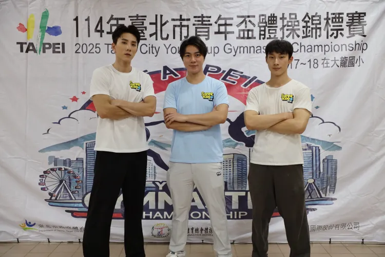 「金牌精品」明星教練潘胤傑（左起）、古程丰、唐綸。小超人綜合體能俱樂部提供