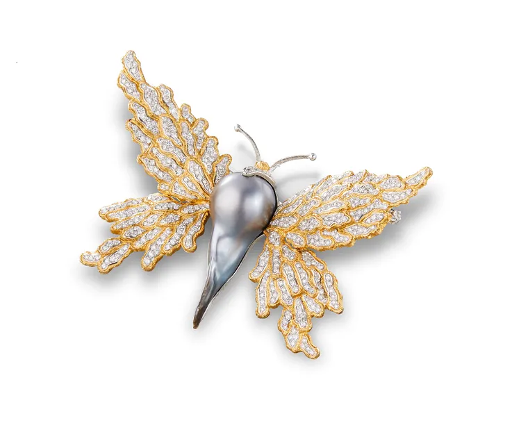 第二代設計師Gianmaria Buccellati這記得標誌性蝴蝶胸針。品牌提供