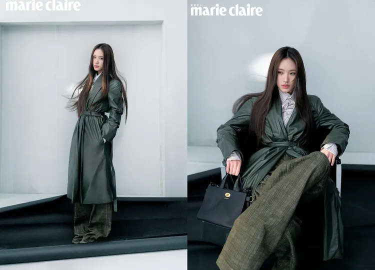 Lily拍攝《Marie Claire Taiwan美麗佳人》封面。《Marie Claire Taiwan美麗佳人》國際中文版提供