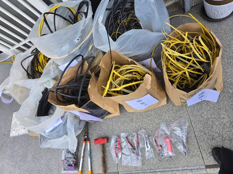 警方起獲大批贓物。警方提供