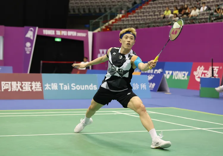 林俊易爆冷輸球。羽協提供