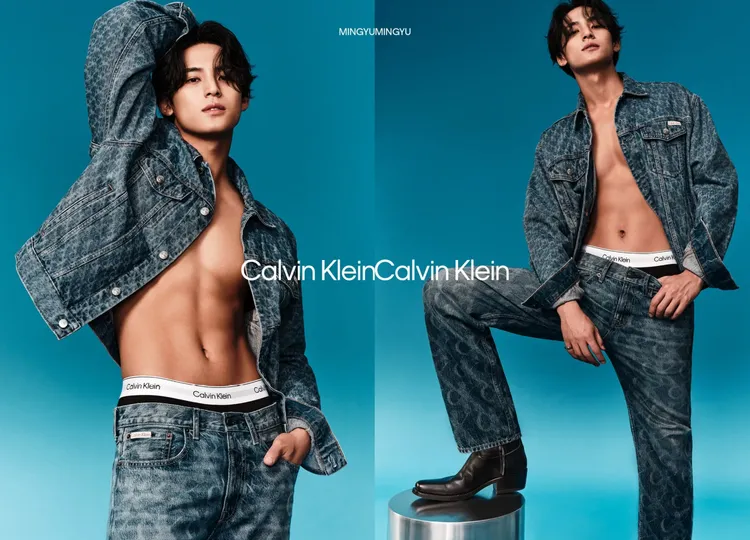 珉奎過往就在形象大片中大曬結實胸肌線條、冰塊腹肌。品牌提供