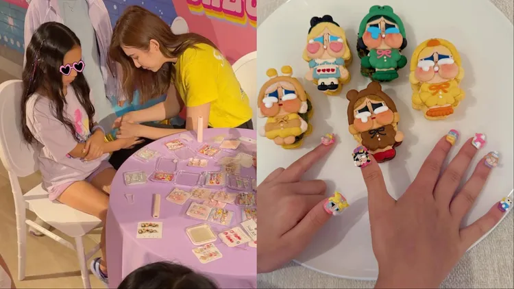 現場還有Crybaby美甲服務。翻攝關穎IG