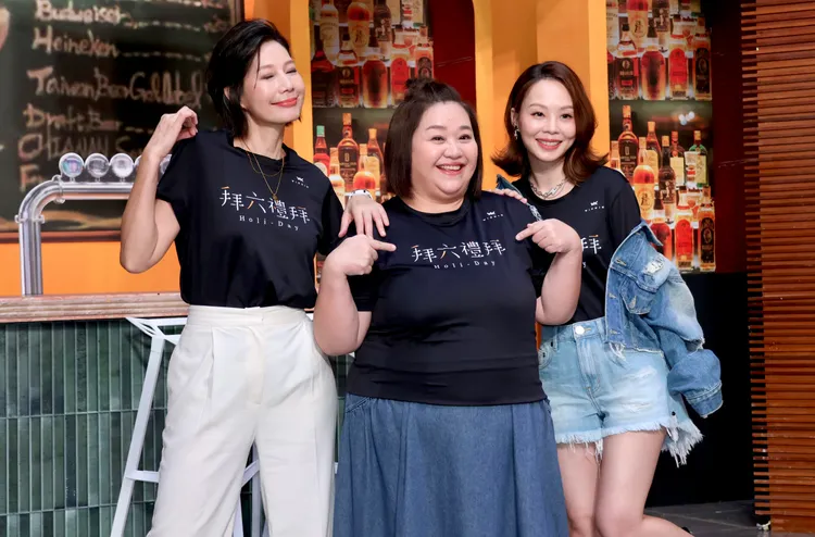 鍾欣凌（中）和丁寧、孫淑媚劇中是閨蜜。莊宗達攝