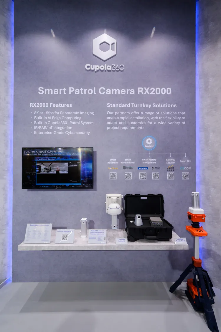 全新Cupola360 RX2000智慧巡檢攝影機。信驊提供
