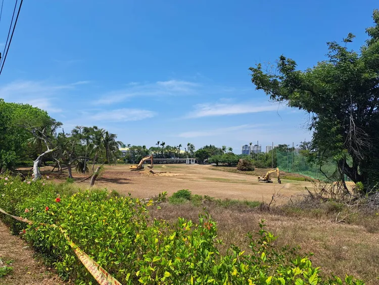 未來這塊占地60公頃土地將施作滯洪池、公園，以便利廣大高雄市民使用。高市府提供