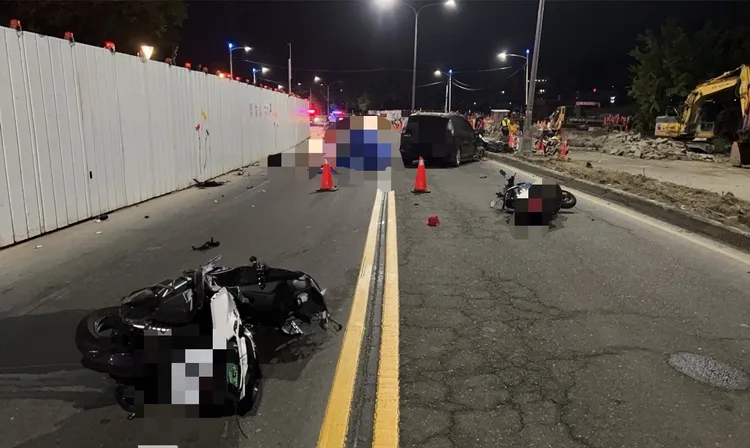 鄭男酒後先載同事回家，返家途中逆向撞死19歲高職生。翻攝照片