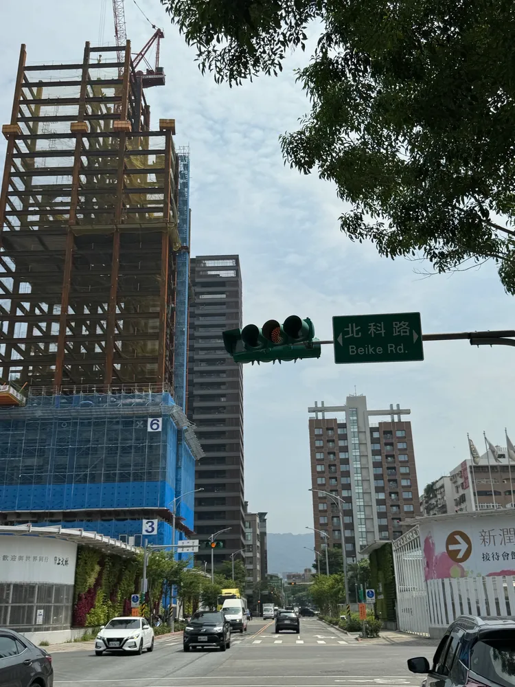 輝達全球總部確定落腳北士科。圖為北士科相關路段，讀者提供