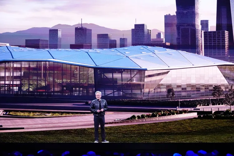 黃仁勳宣布，將在台北市北投士林地區設立全新的台灣總部「NVIDIA Constellation」，預計就是北士科地區。莊宗達攝