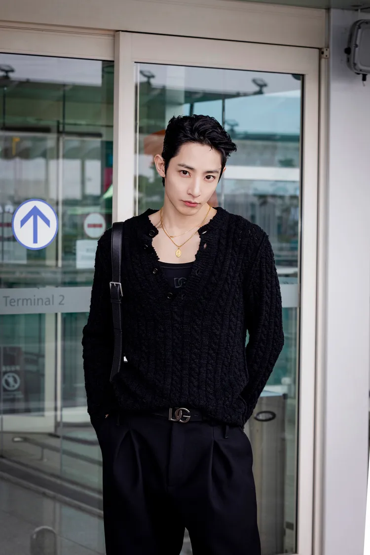 李洙赫昨日抵達台灣。品牌提供