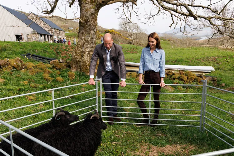 他們也參觀一個結合農莊與餐廳的空間。路透