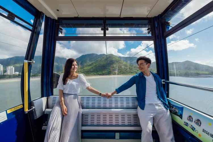 TTE旅展現場，昂坪360祭出標準車廂買一送一優惠。昂坪360提供