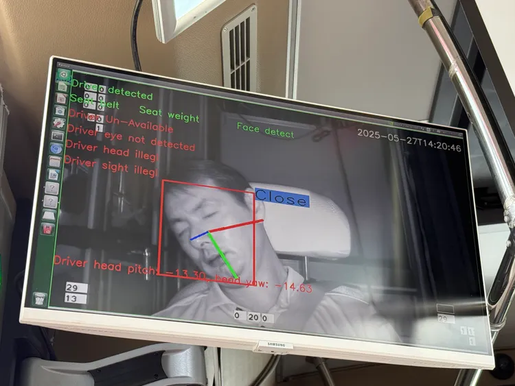 這套自駕系統可以偵測駕駛狀態。呂承哲攝